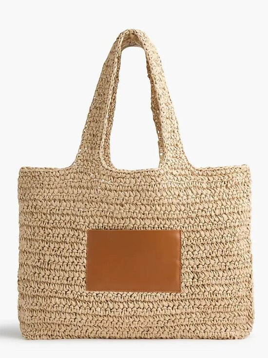 J. Crew Handbags - J. Crew Packable Straw Tote Bag